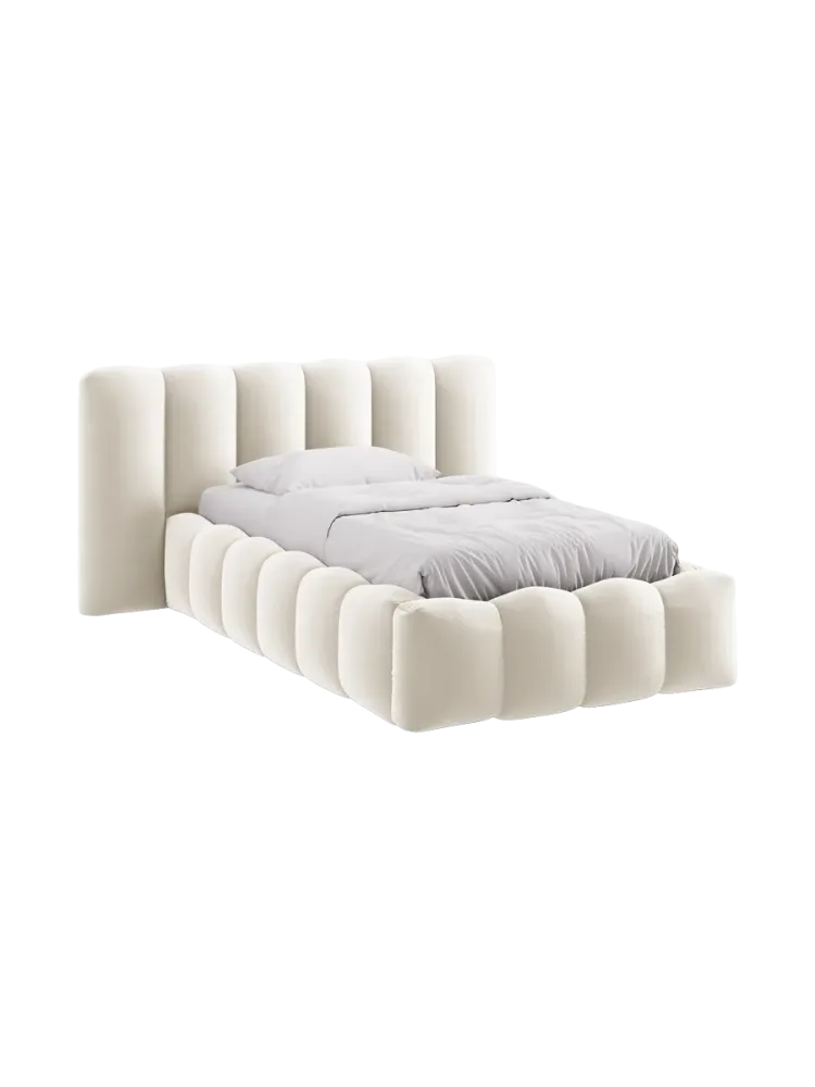 Design Einzel-Polsterbett „Lupine“ mit Ablagefach Chosen by Bloomingloft