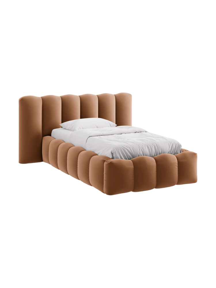 Design Einzel-Polsterbett „Lupine“ mit Ablagefach Chosen by Bloomingloft