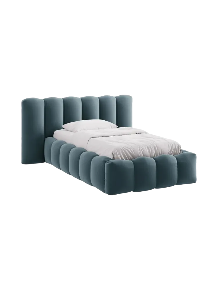 Design Einzel-Polsterbett „Lupine“ mit Ablagefach Chosen by Bloomingloft