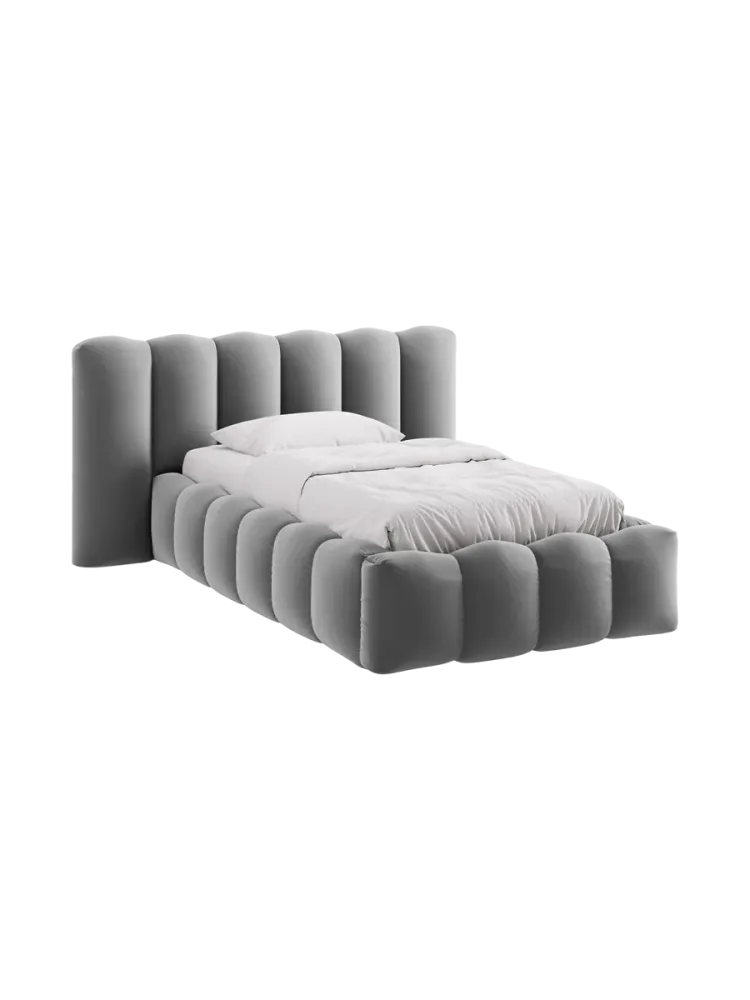 Design Einzel-Polsterbett „Lupine“ mit Ablagefach Chosen by Bloomingloft