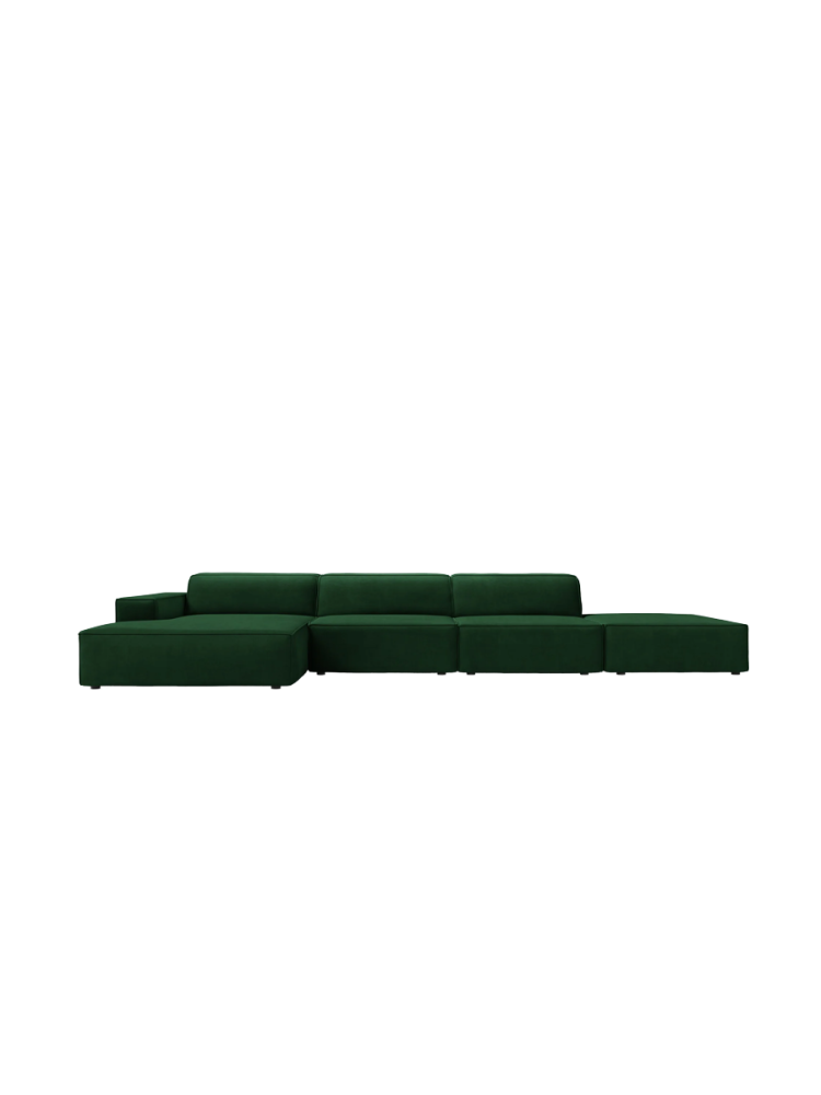 5-Sitzer Design Ecksofa „Jodie“ mit Ottomane Chosen by Bloomingloft