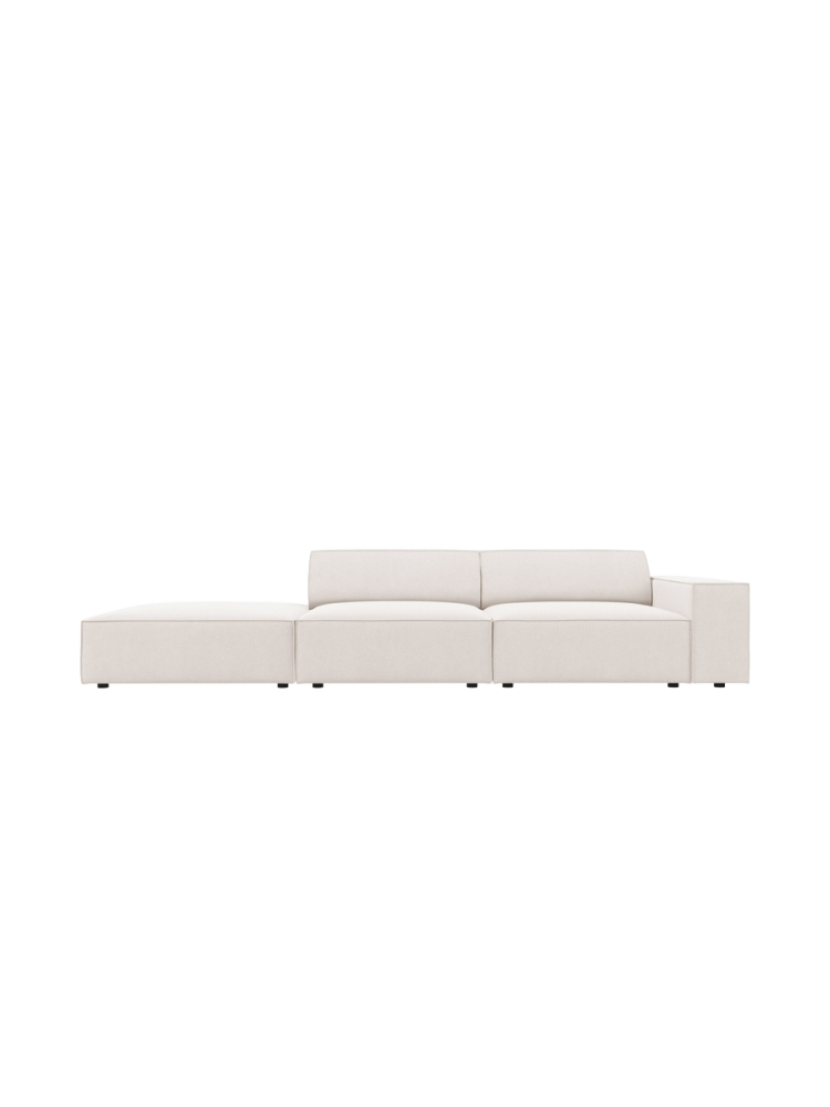 3-Sitzer Designsofa „Jodie“ mit abgerundetem Ottomane Chosen by Bloomingloft