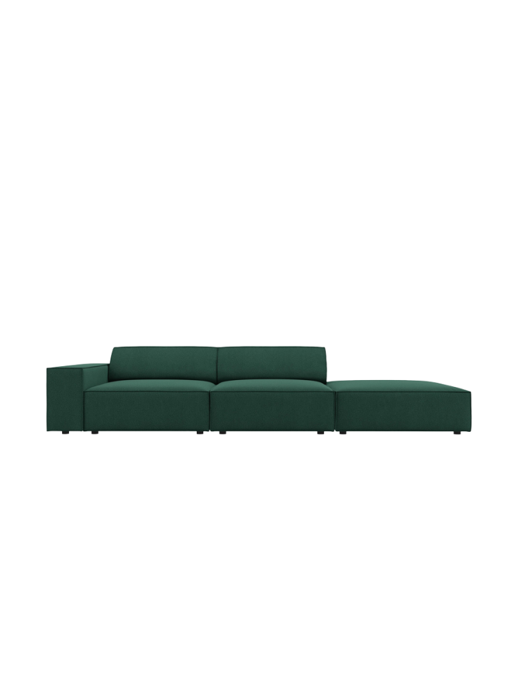 3-Sitzer Designsofa „Jodie“ mit abgerundetem Ottomane Chosen by Bloomingloft