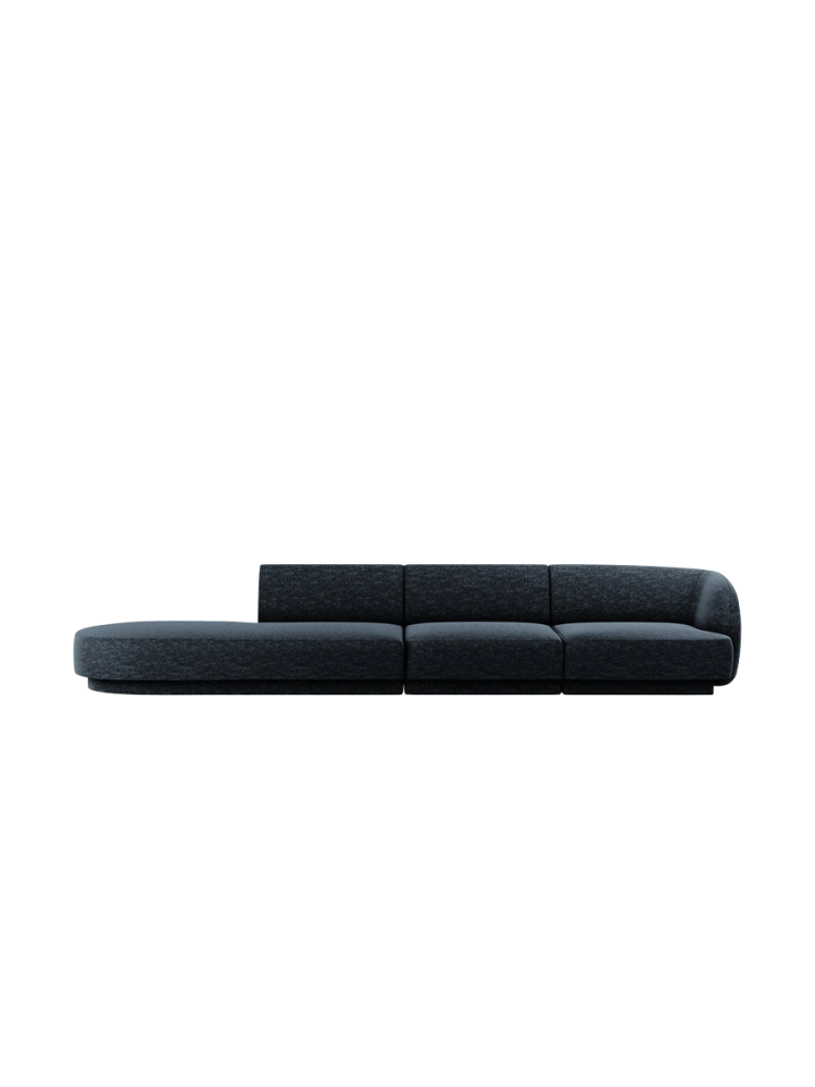 Modulares Design Sofa mit Ottomane „Miley“ (4-Sitzer) Chosen by Bloomingloft