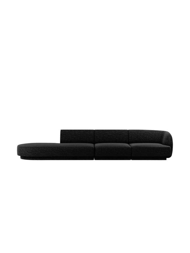 Modulares Design Sofa mit Ottomane „Miley“ (4-Sitzer) Chosen by Bloomingloft