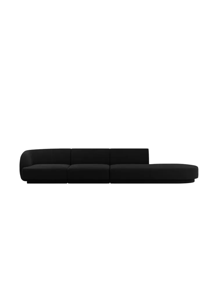 Modulares Design Sofa mit Ottomane „Miley“ (4-Sitzer) Chosen by Bloomingloft