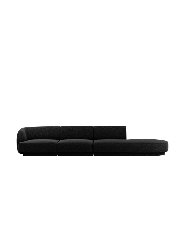 Modulares Design Sofa mit Ottomane „Miley“ (4-Sitzer) Chosen by Bloomingloft