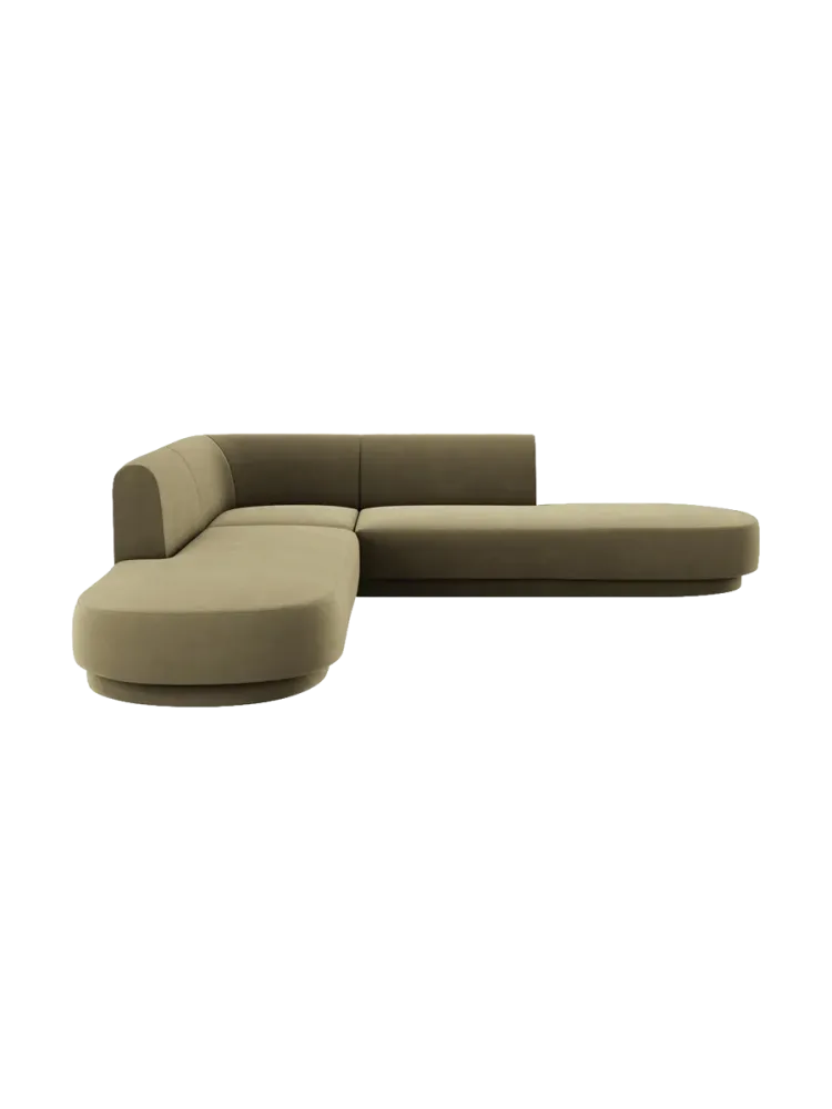 Modulares Design Ecksofa mit Ottomane „Miley“ (5-Sitzer) Chosen by Bloomingloft