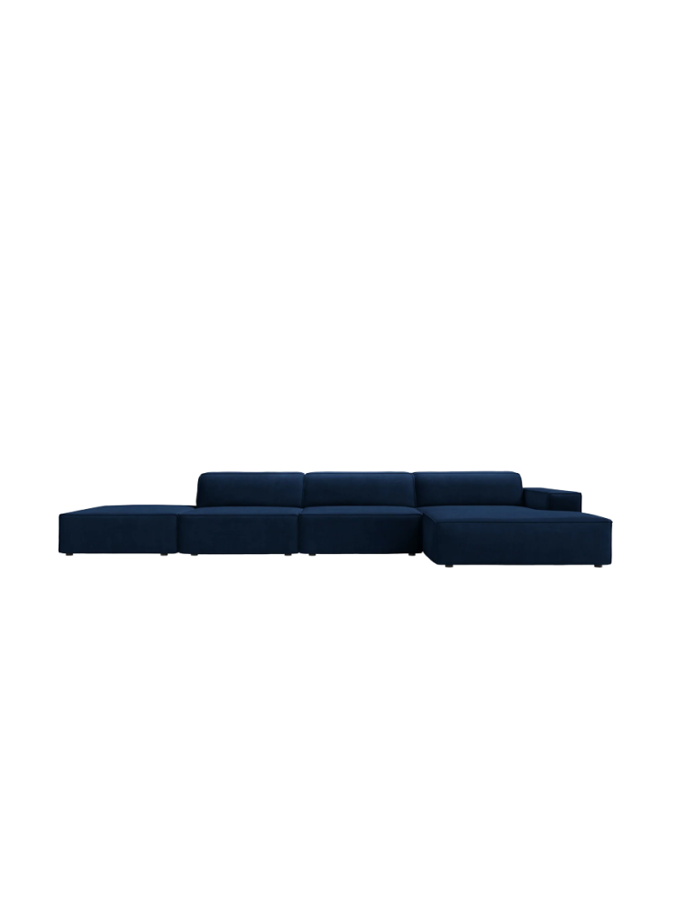 5-Sitzer Design Ecksofa „Jodie“ mit Ottomane Chosen by Bloomingloft