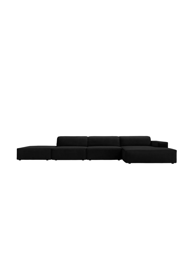 5-Sitzer Design Ecksofa „Jodie“ mit Ottomane Chosen by Bloomingloft
