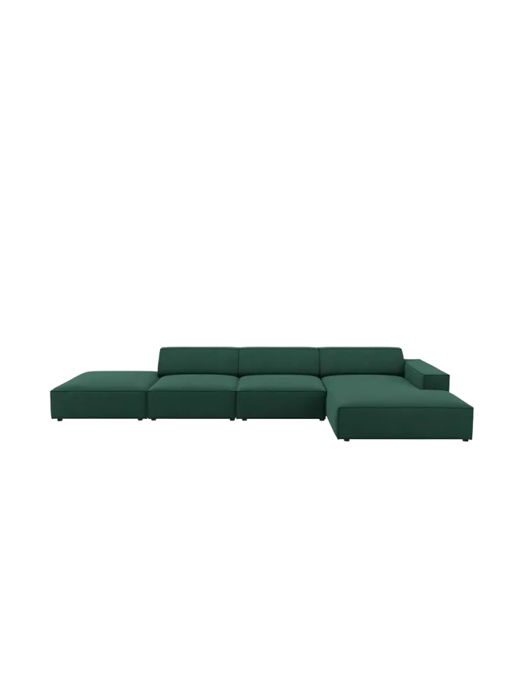 5-Sitzer Design Ecksofa „Jodie“ mit Ottomane Chosen by Bloomingloft