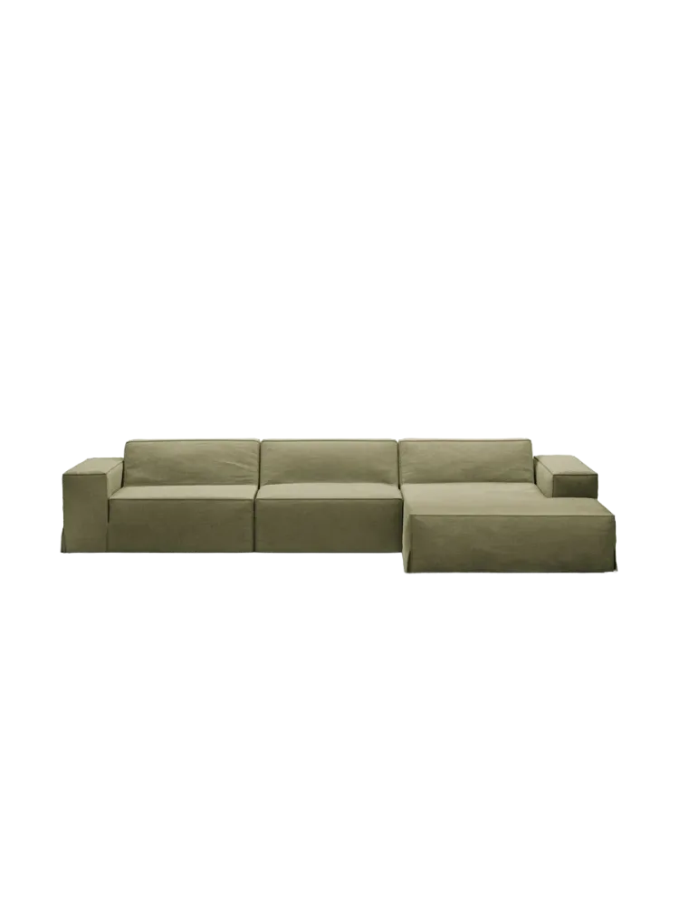 4-Sitzer Design Sofa „Jodie“ mit abnehmbaren Bezug Chosen by Bloomingloft