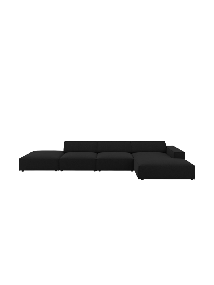 Design Ecksofa „Jodie“ mit abgerundeten Ottomanen (5-Sitzer) Chosen by Bloomingloft