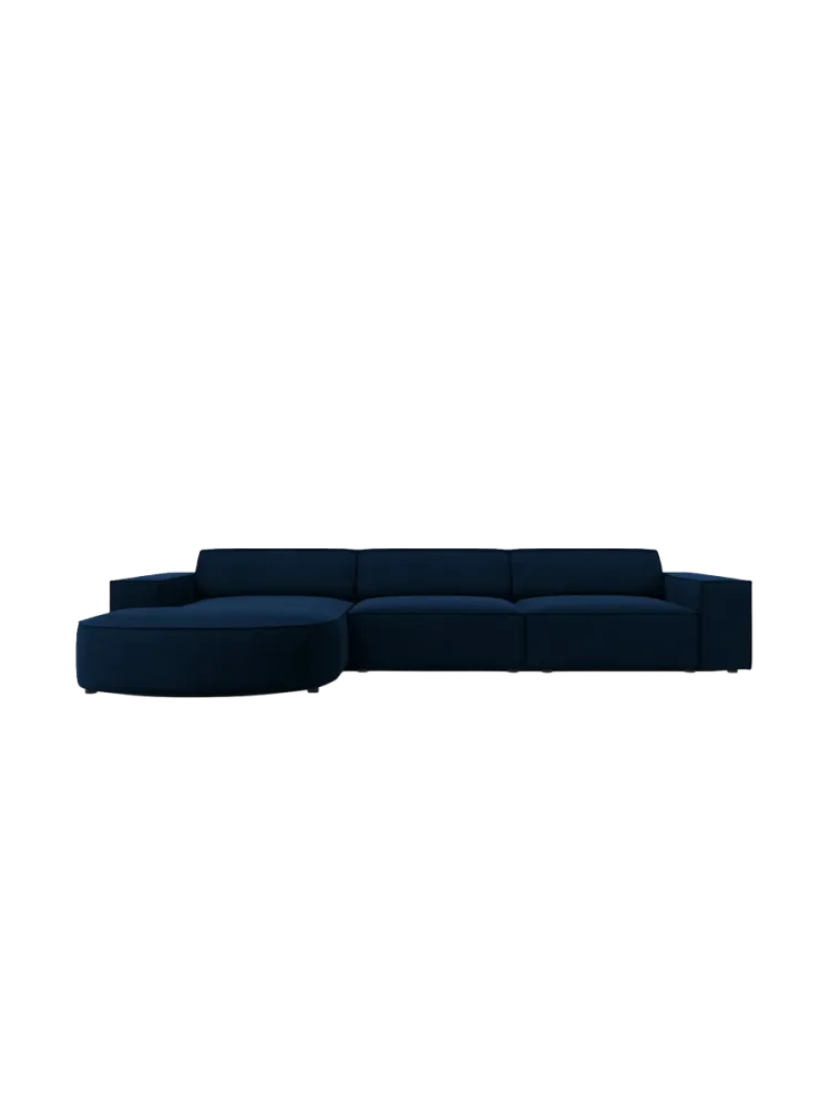 4-Sitzer Design Ecksofa „Jodie“ mit abgerundeter Chaiselongue Chosen by Bloomingloft
