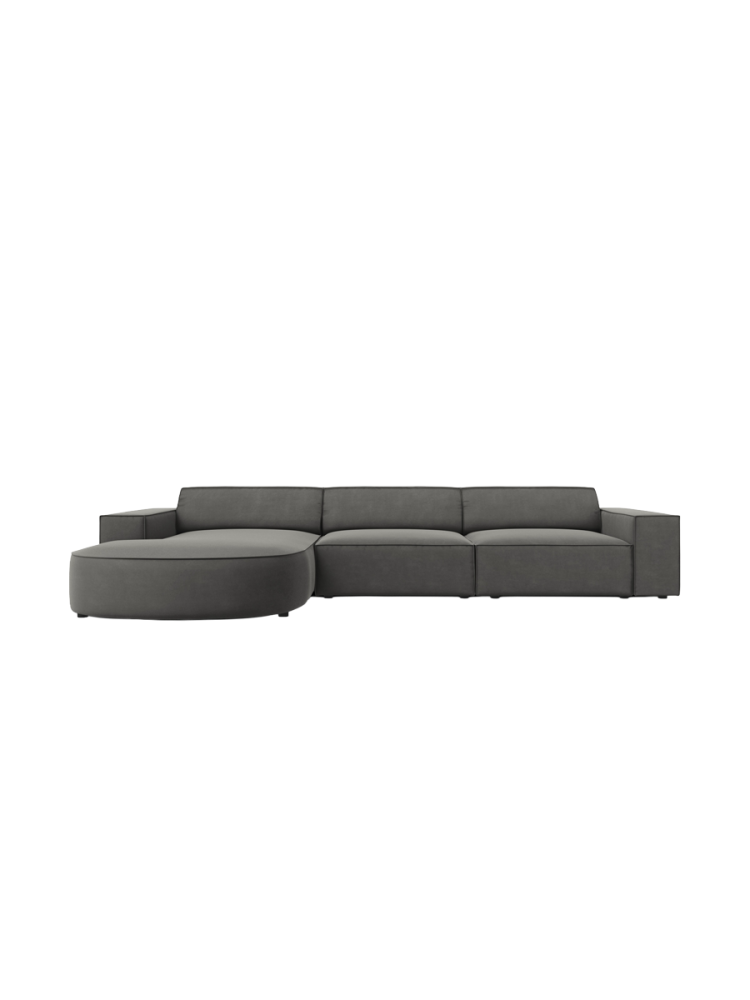 4-Sitzer Design Ecksofa „Jodie“ mit abgerundeter Chaiselongue Chosen by Bloomingloft