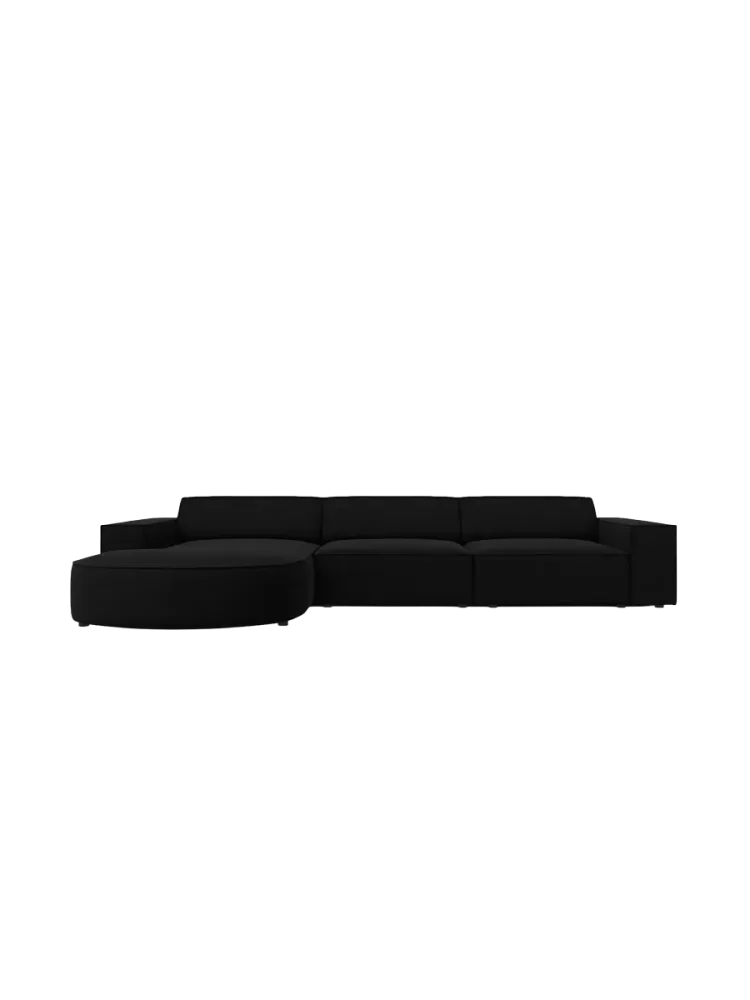 4-Sitzer Design Ecksofa „Jodie“ mit abgerundeter Chaiselongue Chosen by Bloomingloft