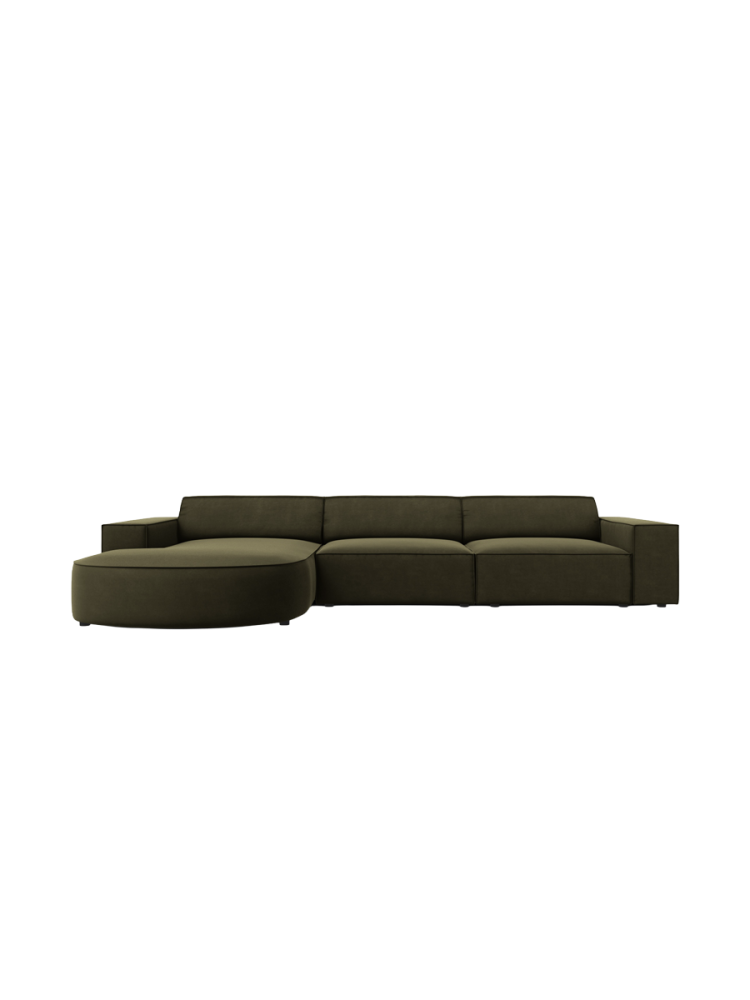 4-Sitzer Design Ecksofa „Jodie“ mit abgerundeter Chaiselongue Chosen by Bloomingloft