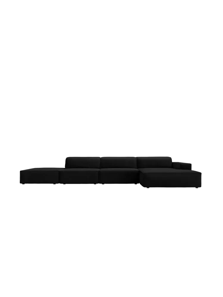 Design Ecksofa „Jodie“ mit abgerundeten Ottomanen (5-Sitzer) Chosen by Bloomingloft