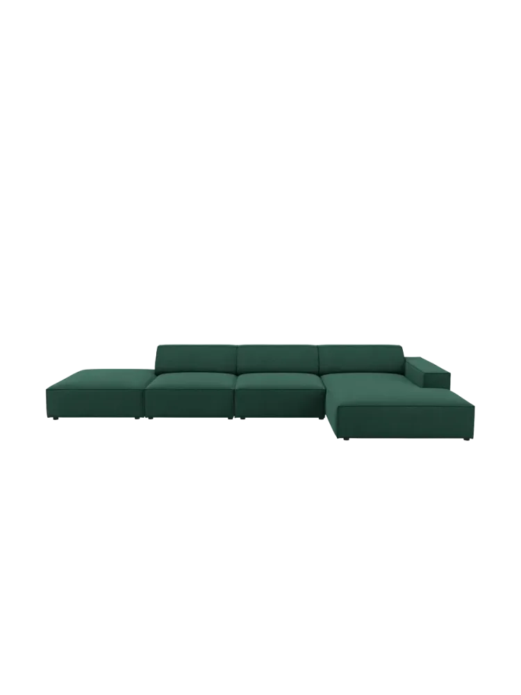 Design Ecksofa „Jodie“ mit abgerundeten Ottomanen (5-Sitzer) Chosen by Bloomingloft