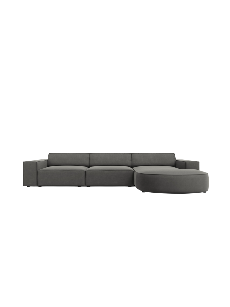4-Sitzer Design Ecksofa „Jodie“ mit abgerundeter Chaiselongue Chosen by Bloomingloft