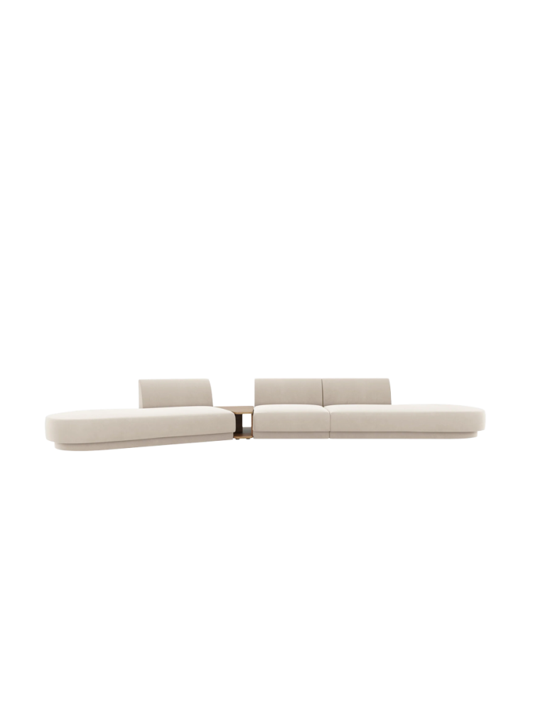 Modulares Design Sofa „Miley“ mit Beistelltisch (5-Sitzer) Chosen by Bloomingloft