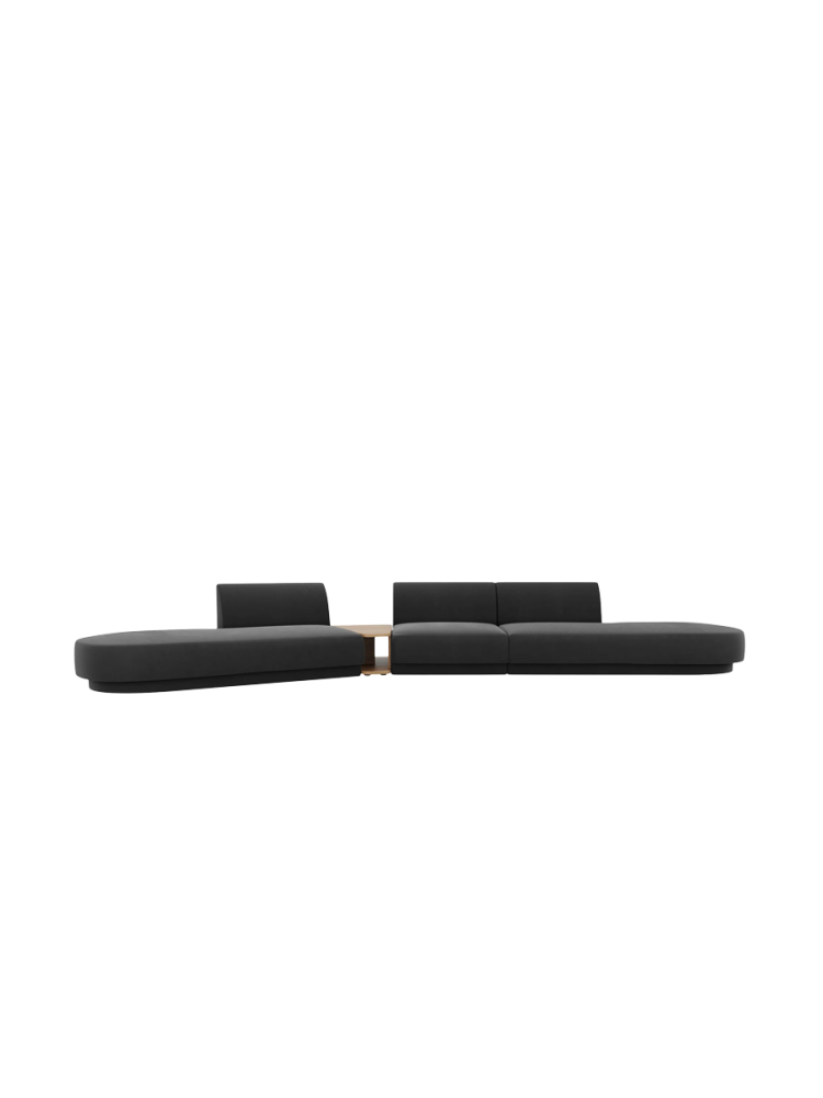 Modulares Design Sofa „Miley“ mit Beistelltisch (5-Sitzer) Chosen by Bloomingloft