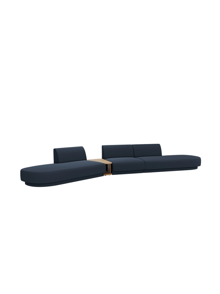 Modulares Design Sofa „Miley“ mit Beistelltisch (5-Sitzer) Chosen by Bloomingloft