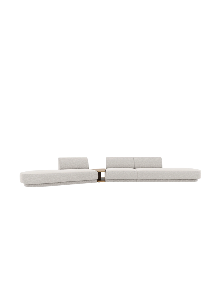 Modulares Design Sofa „Miley“ mit Beistelltisch (5-Sitzer) Chosen by Bloomingloft