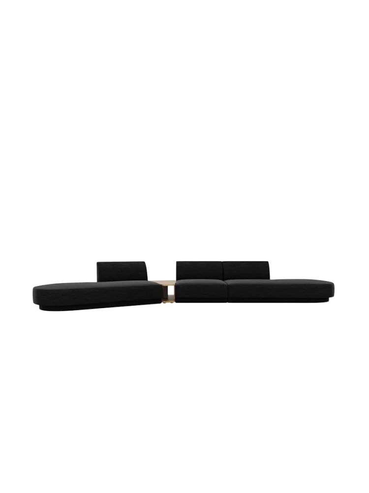 Modulares Design Sofa „Miley“ mit Beistelltisch (5-Sitzer) Chosen by Bloomingloft