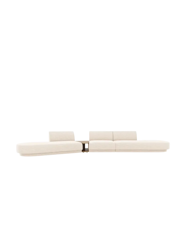 Modulares Design Sofa „Miley“ mit Beistelltisch (5-Sitzer) Chosen by Bloomingloft
