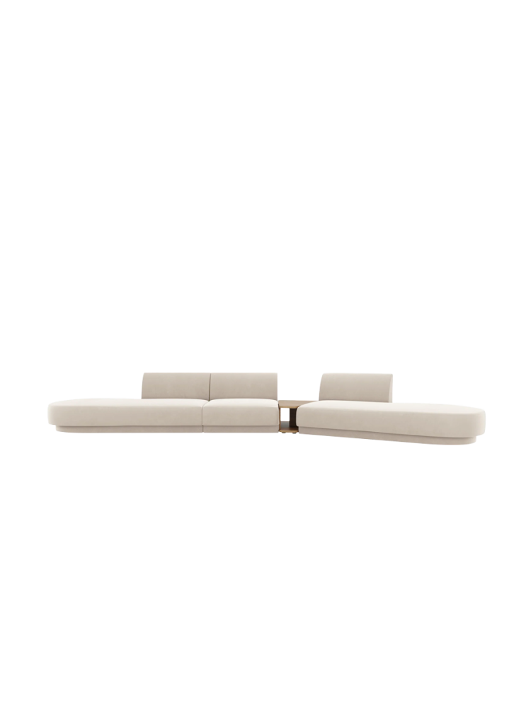 Modulares Design Sofa „Miley“ mit Beistelltisch (5-Sitzer) Chosen by Bloomingloft