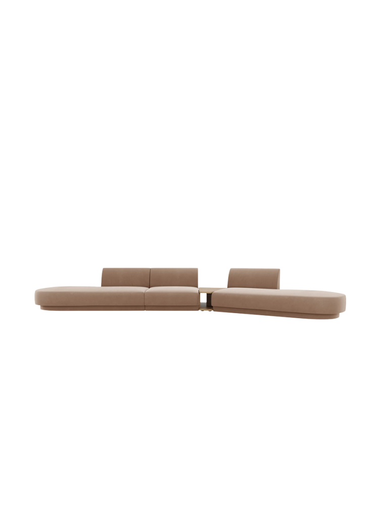 Modulares Design Sofa „Miley“ mit Beistelltisch (5-Sitzer) Chosen by Bloomingloft