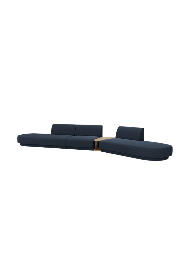 Modulares Design Sofa „Miley“ mit Beistelltisch (5-Sitzer) Chosen by Bloomingloft