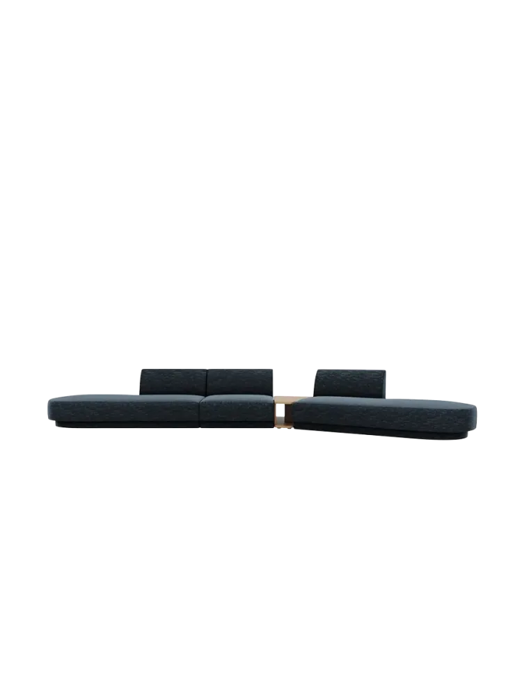 Modulares Design Sofa „Miley“ mit Beistelltisch (5-Sitzer) Chosen by Bloomingloft