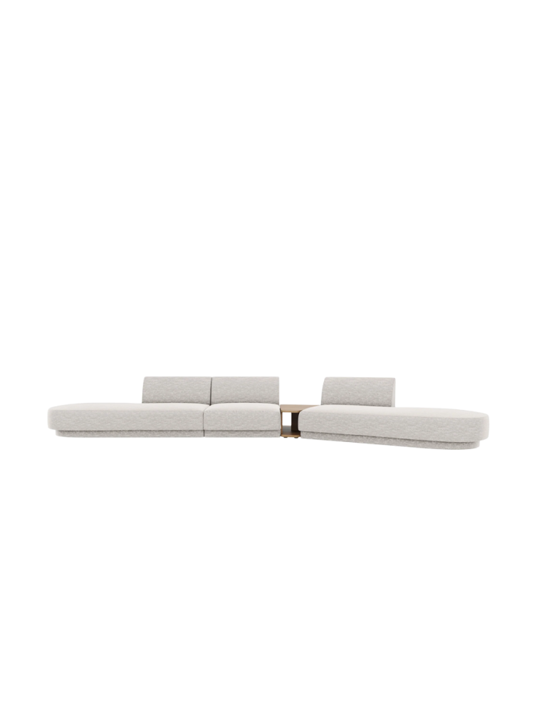 Modulares Design Sofa „Miley“ mit Beistelltisch (5-Sitzer) Chosen by Bloomingloft