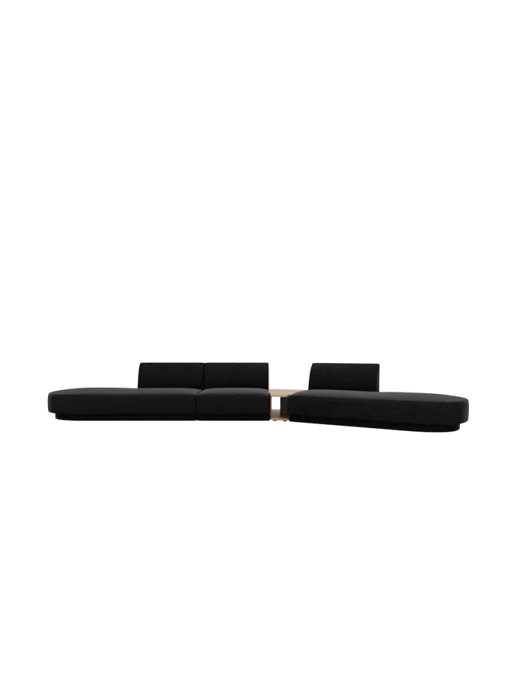 Modulares Design Sofa „Miley“ mit Beistelltisch (5-Sitzer) Chosen by Bloomingloft