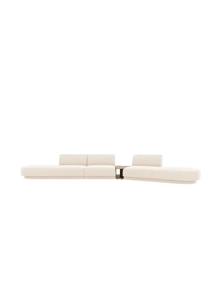Modulares Design Sofa „Miley“ mit Beistelltisch (5-Sitzer) Chosen by Bloomingloft