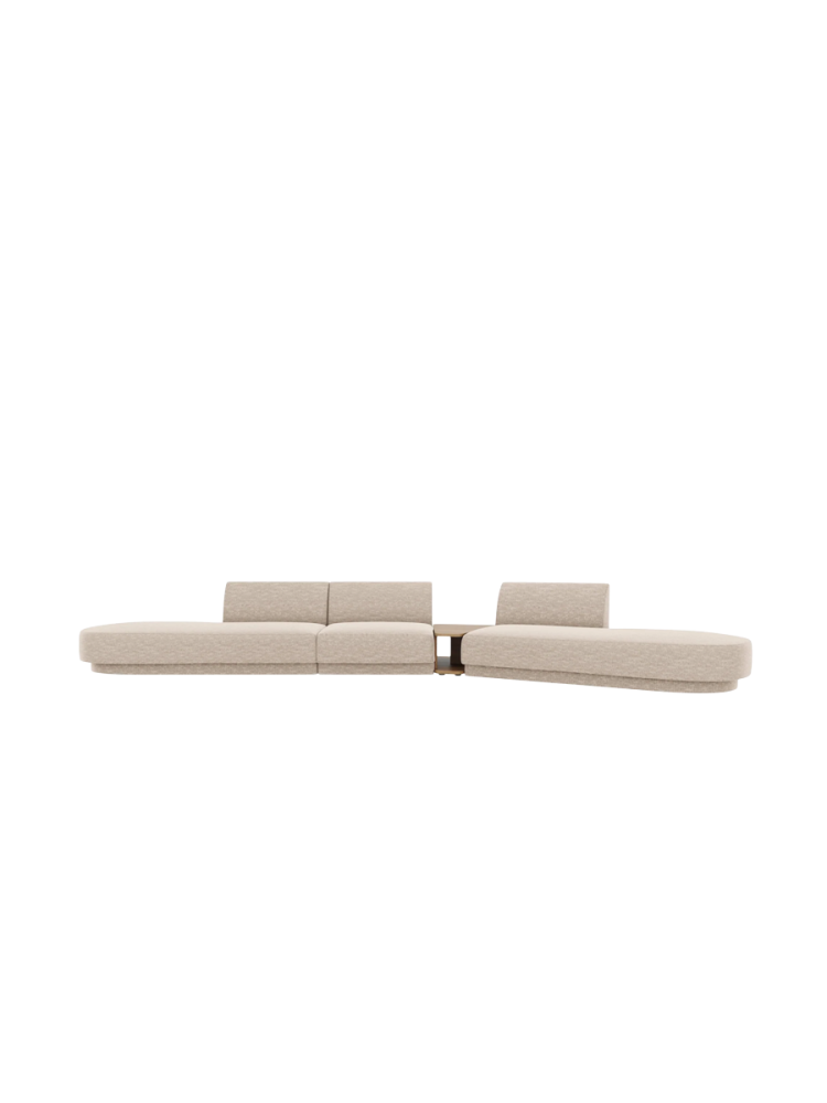 Modulares Design Sofa „Miley“ mit Beistelltisch (5-Sitzer) Chosen by Bloomingloft