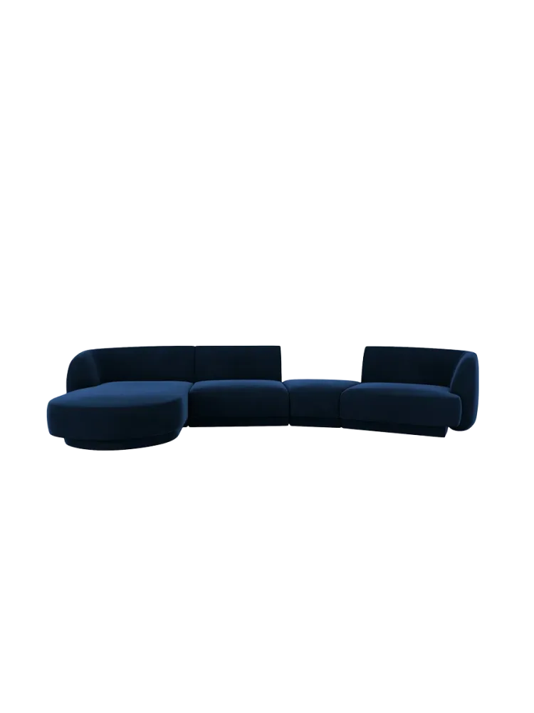 Modulares Design Ecksofa „Miley“ mit abgerundeter Form und (5-Sitzer) Chosen by Bloomingloft