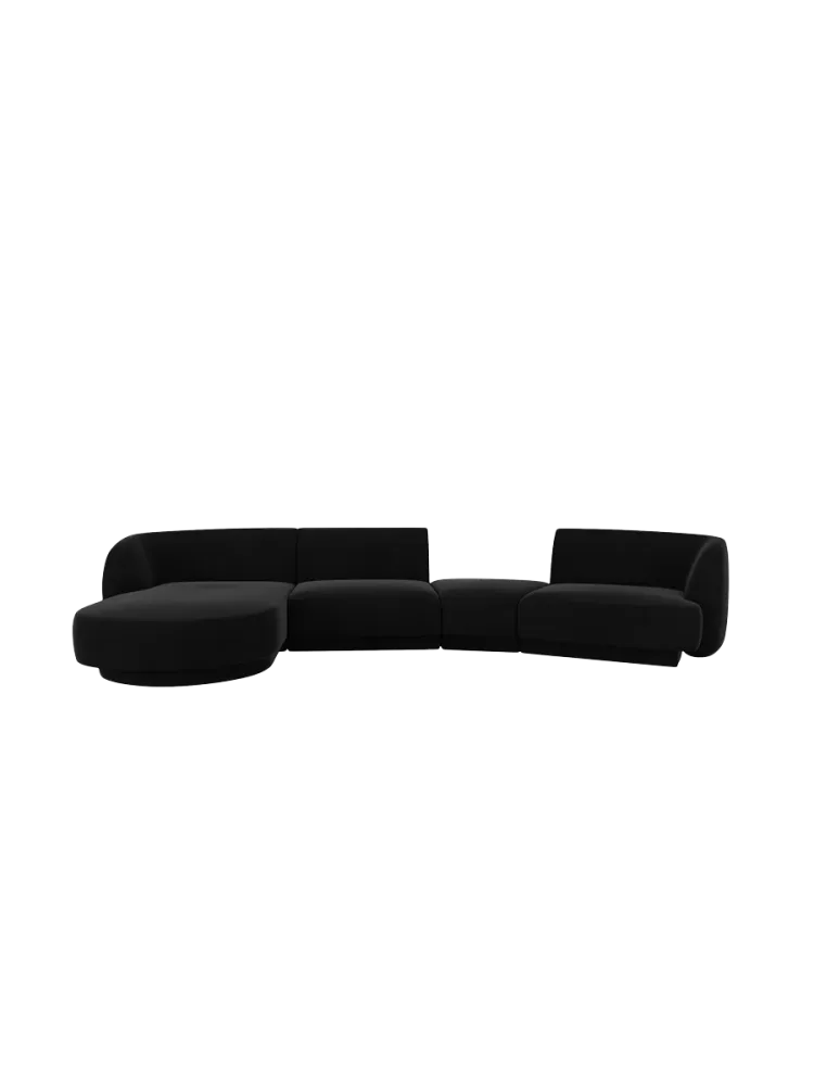 Modulares Design Ecksofa „Miley“ mit abgerundeter Form und (5-Sitzer) Chosen by Bloomingloft