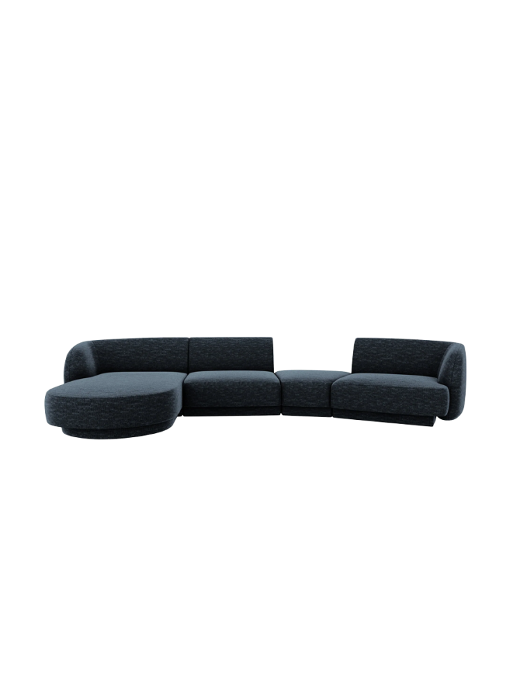 Modulares Design Ecksofa „Miley“ mit abgerundeter Form und (5-Sitzer) Chosen by Bloomingloft