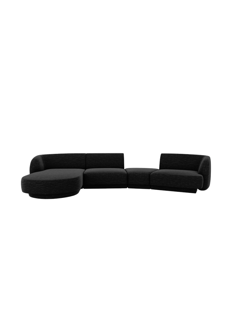 Modulares Design Ecksofa „Miley“ mit abgerundeter Form und (5-Sitzer) Chosen by Bloomingloft
