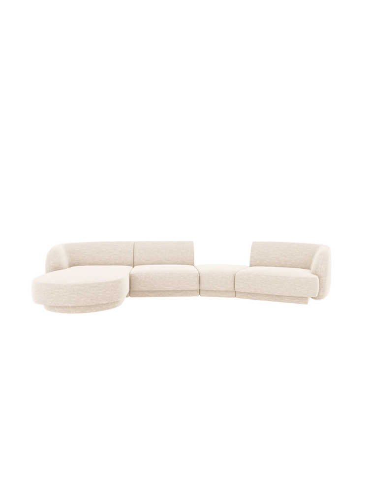 Modulares Design Ecksofa „Miley“ mit abgerundeter Form und (5-Sitzer) Chosen by Bloomingloft