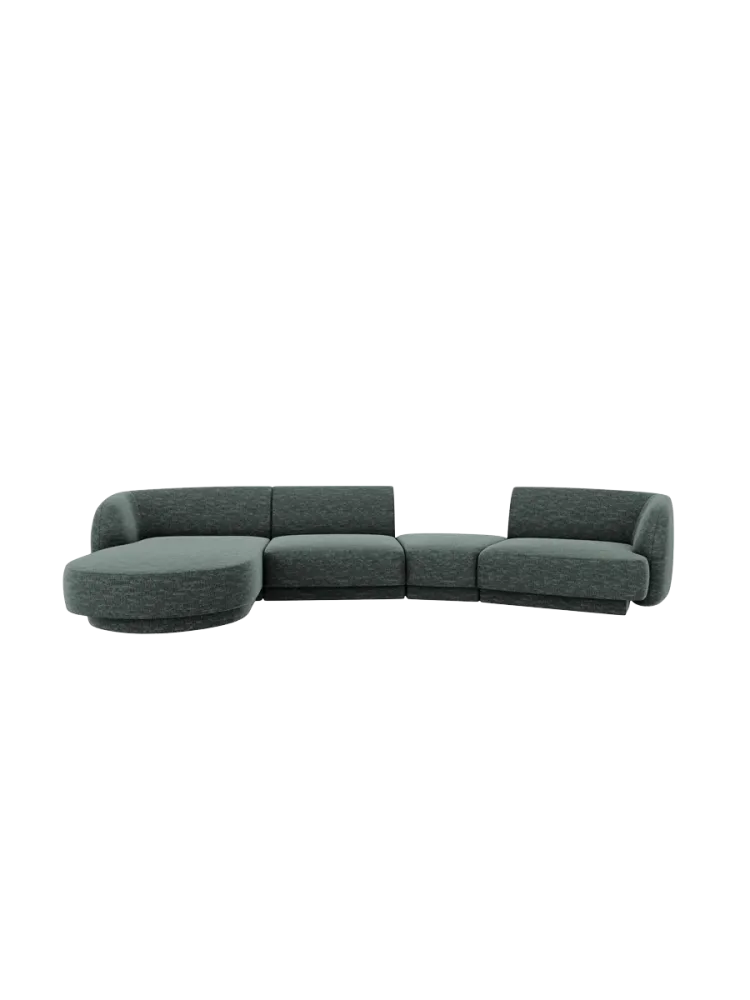 Modulares Design Ecksofa „Miley“ mit abgerundeter Form und (5-Sitzer) Chosen by Bloomingloft