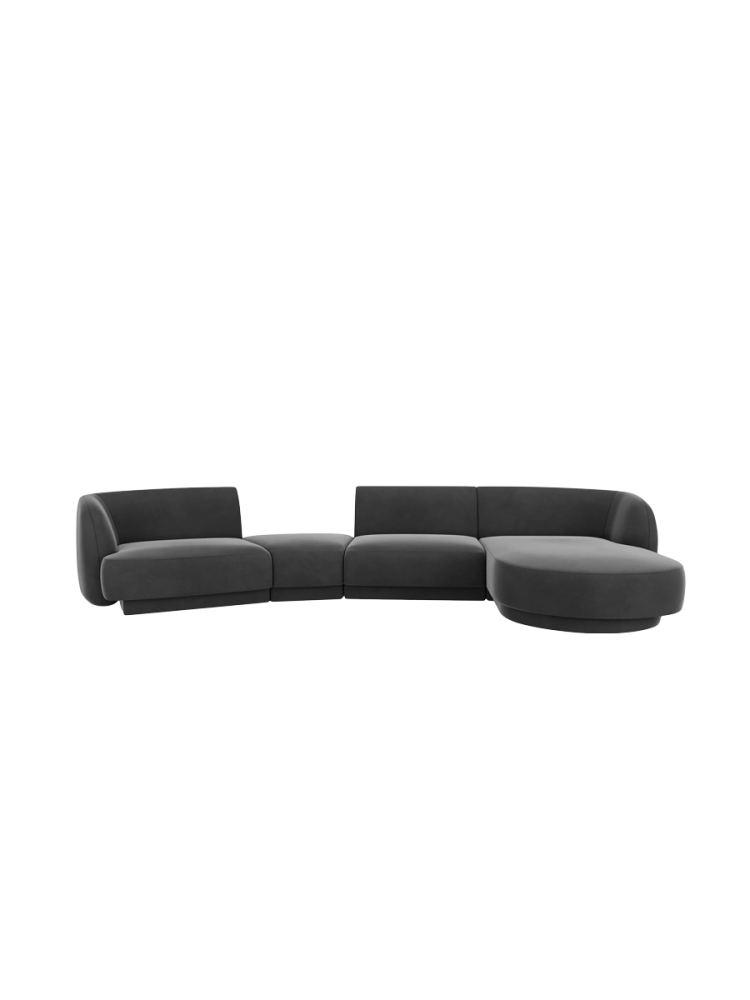 Modulares Design Ecksofa „Miley“ mit abgerundeter Form und (5-Sitzer) Chosen by Bloomingloft