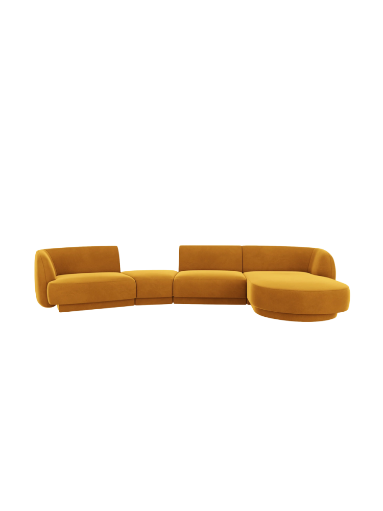 Modulares Design Ecksofa „Miley“ mit abgerundeter Form und (5-Sitzer) Chosen by Bloomingloft