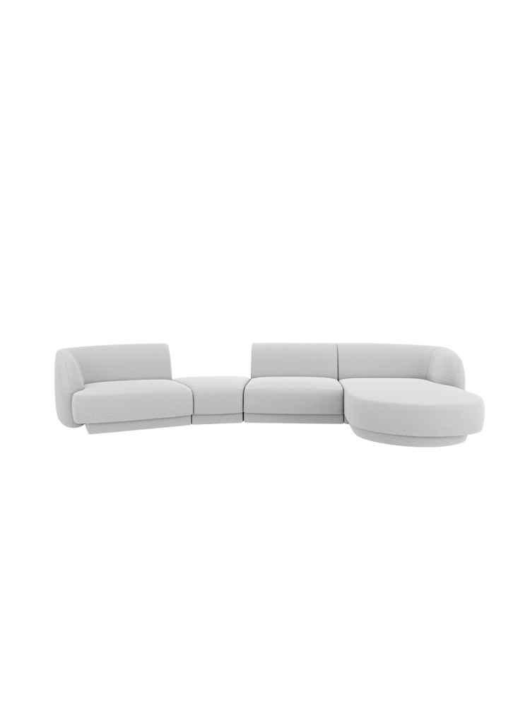 Modulares Design Ecksofa „Miley“ mit abgerundeter Form und (5-Sitzer) Chosen by Bloomingloft