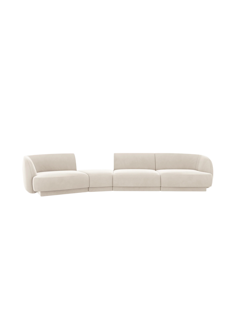 Modulares Design Sofa „Miley“ mit abgerundeter Form (6-Sitzer) Chosen by Bloomingloft