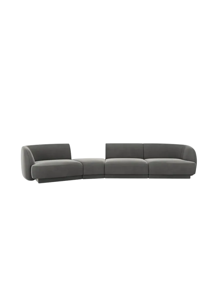 Modulares Design Sofa „Miley“ mit abgerundeter Form (6-Sitzer) Chosen by Bloomingloft
