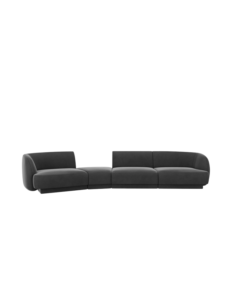 Modulares Design Sofa „Miley“ mit abgerundeter Form (6-Sitzer) Chosen by Bloomingloft